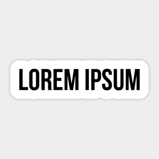 Lorem Ipsum Sticker